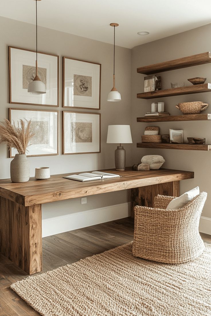 neutral modern office space