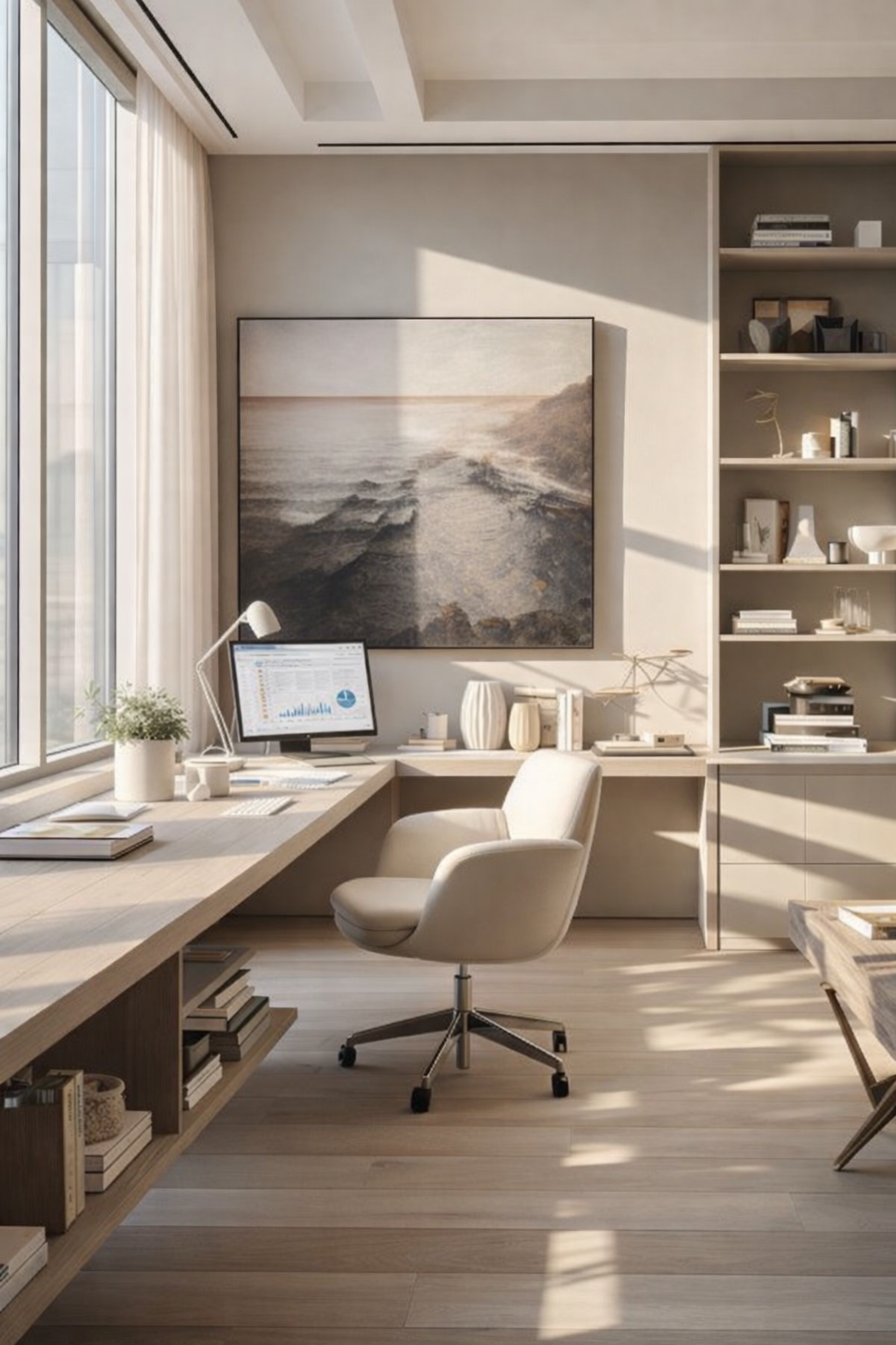 modern office natural light